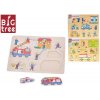 Mikro trading Vkládačka dřevěná 2-Play 30x22,5cm záchranné složky 3druhy 12m+