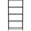 Hendi Regál 183 x 91 x 45 cm 5 polic čierny 812990