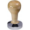 Buna café tamper, javor, lak, 58 mm, nerez lesk, konvexný