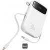 Baseus power banka Qpow 10000mAh 30W biela s USB-C káblom