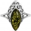 jantario Jantárový prsteň Cárovná zelený 880032 52mm