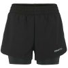 Craft ADV Essence 2-in-1 2 W 1915946 dámske šortky - čierna (999000(9990)) - XL