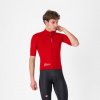 CASTELLI Cyklistická vetruodolná bunda - DO.DI.CI. SHORT SLEEVE - červená 2XL