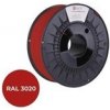 C-TECH Tisková struna (filament) PREMIUM LINE, PLA, dopravní červená, RAL3020, 1,75mm, 1kg 3DF-P-PLA1.75-3020