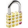 Visiaci zámok TOKOZ ART emoji, veľkosť 38 mm, tri kľúče