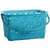 Mega Plast, košík na špendlíky MONAKO, 13 × 23,5 × 15,5 cm, tyrkysový