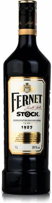 FERNET Stock likér 38% 1 l (čistá fľaša)
