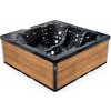 Lovia vířivá vaňa pre 5 osob 220x220x88 cm - L501 Opláštění: Canyon Teak, Barva akrylátu: Midnight Opal