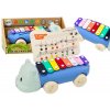 Detský farebný vzdelávací nástroj Hippopotamus Roller Dulcimer
