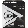 Tenisový výplet Dunlop Explosive Spin Black 1.25 Set (12 m)