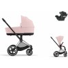 Cybex Platinum CYBEX Priam Travel Set + Aton B2 i-Size peach pink 2032 chrome with black details