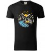 Stan pri rieke - Tričko z organickej bavlny - 3XL ( Čierna )