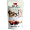 PETNER konzerva pre šteňatá Junior hovädzina a králik 500g - 95,5% mäsa a vývaru - prémiové krmivo pre psov