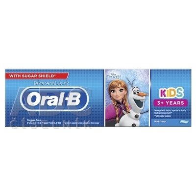 Oral-B KIDS Frozen/Cars detská zubná pasta (od 3 rokov) (inov.2022) 1x75 ml