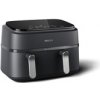 Philips 3000 series NA351/00 fritéza Dvojitý 9 L Samostatný 2750 W Teplovzdušná fritéza Čierna, Strieborná (NA351/00)