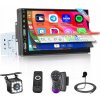 CarPlay Android Auto Wired, 1 Din Car Radio, 7-palcový dotykový displej Hikity