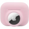 AppleKing 2v1 silikónový ochranný obal pre AirPods Pro / AirTag 1 / 2 - ružový - možnosť vrátiť tovar ZADARMO do 30tich dní