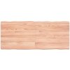 Stolová doska svetlohnedá 120x50x(2-6)cm ošetrený masív hrany