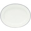 Tácka oválna 40cm, BEJA, biela&modrá|Costa Nova