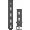 Garmin Quick Release 20mm, silikonový šedý, stříbrná přezka 010-11251-1N