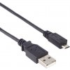 Kábel OEM PremiumCord USB 2.0 - micro USB 2.0. M/M 2m, čierna ku2m2f