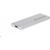 Transcend ESD260C 1TB USB 3.1 Gen2 (USB-C) Externí SSD disk (3D TLC), 520MB/R, 460MB/W, kompaktní rozměry, stříbrný TS1TESD260C