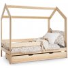 Wilsondo Detská posteľ domček s úložným priestorom Pietro 160x80 - borovica