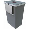 Elletipi Odpadkový kôš vstavaný, 24 l, sivý, PBD SP SG44 C97 M