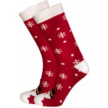 Star socks ponožky Noel červené