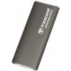 Transcend ESD265C 2TB, USB 10Gbps Type C, Externí SSD disk (3D NAND flash), kompaktní rozměry, šedý
