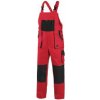 CXS LUXY ROBIN Pánske montérkové nohavice na traky, červeno-čierne 1030-006-260 56