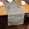 Biante Behúň na stôl/imitácia brúsenej kože Alcantara ALC-014 Svetlo sivý 20x180 cm