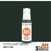 AK Interactive akrylová barva extra dark green 17 ml