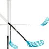 Zone floorball SUPERLIGHT 27 THIN black/turq čierna / modrá, Pravá (pravá ruka dole), 104cm (=114cm)