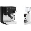 Rancilio Silvia BC, black + Eureka Atom W 75, white