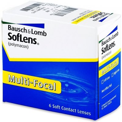 Bausch & Lomb SofLens Multi-Focal 6 šošoviek Dioptrie: -5.50, Zakrivenie : 8.50, Priemer: 14.50, Add power: Low (+1.50)