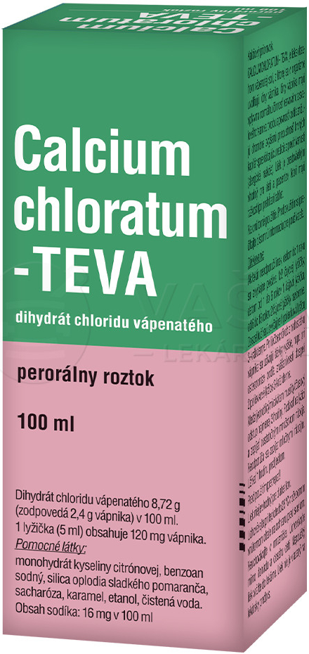 Calcium Chloratum-Teva sol.por.1 x 100 ml od 4,25 € - Heureka.sk