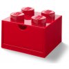Úložný box LEGO stolové box 4 so zásuvkou červený (5711938032067)