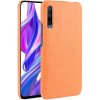 Puzdro krokodília textúra Huawei Honor 9X Pro/Honor 9X oranžová farba