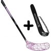 Oxdog QUICK POWER HES 29 FP SWEOVAL MB + Stickbag čierna / fialová, Ľavá (ľavá ruka dole), 87cm (=97cm)