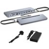 I-tec USB-C Metal Ergonomic 3x 4K Display Docking Station with Power Delivery 100 W + i-tec Universal Charger 100 W C31FLAT2PDPRO100W