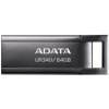 ADATA Flash Disk 64GB UR340, USB 3.2 Dash Drive, kov lesklá černá AROY-UR340-64GBK