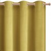 XZHome (dodávateľ) Zatemňovací velúrový záves – horčicovo žltý, jednofarebný, 1 ks Veľkosť: 145x250 na krúžky