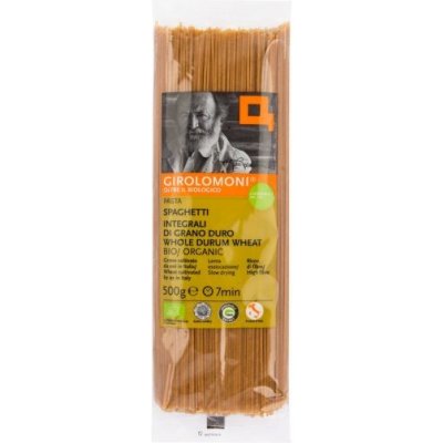 GIROLOMONI špagety celozrnné semolinové BIO 500 g