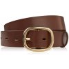 Paolo Peruzzi Dámsky kožený opasok so zlatou prackou, 100 cm | hnedá PG-15-TBZ-100