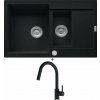 Franke MRG 651-78 onyx s excentrom + Franke FC 6051.071 LINA onyx
