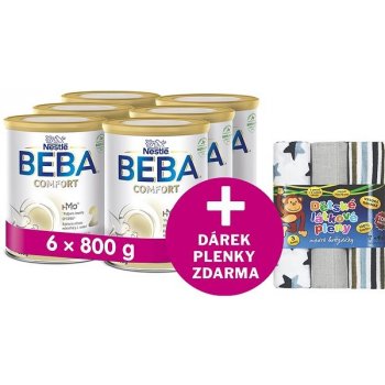 BEBA COMFORT 2 HM-O, 6× 800 g + T-Tomi plienky modré hviezdičky od 127,9 €  - Heureka.sk