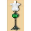 Stolní lampa petrolej/elektrická 48GO Typ osvětlení: Petrolejová, Odstín mosazi: Leštěná mosaz