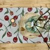 Gobelínový obrus a šál TULIPÁNY III veľký vzor 45 x 138 cm