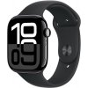 Apple Watch Series 10 46 mm Cellular klavírne čierny hliník s čiernym športovým remienkom S/M MWY33QC/A